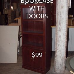 Bookcase With Doors 