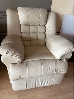 Leather (?Italian?) Recliner Chair