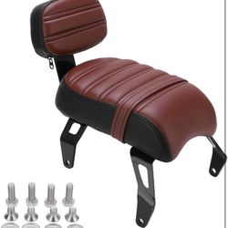 Motorcycle Seat Backrest, Rear Passenger Seat With Backrest Kits Replacement for Indian 
