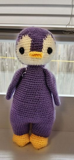Handmade Crochet Penguin Plush – Choose Your Color