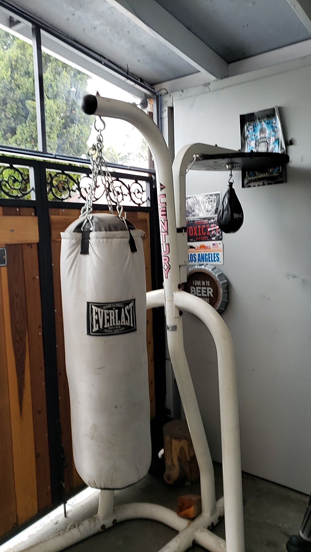 Century punching bag / speed ball stand all included.