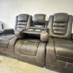 Electric 3 Seat Recliner Couch