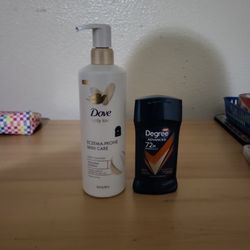 Unused Deodorant And Wash