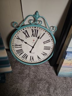 Large metal clock