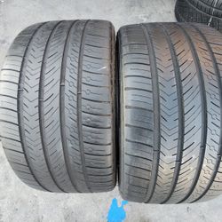 2 USED TIRES MICHELIN 255/35/19