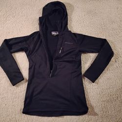 Patagonia R1 Fleece Hoodie Half Zip Hiking Skiing Camping Women's XS-S
