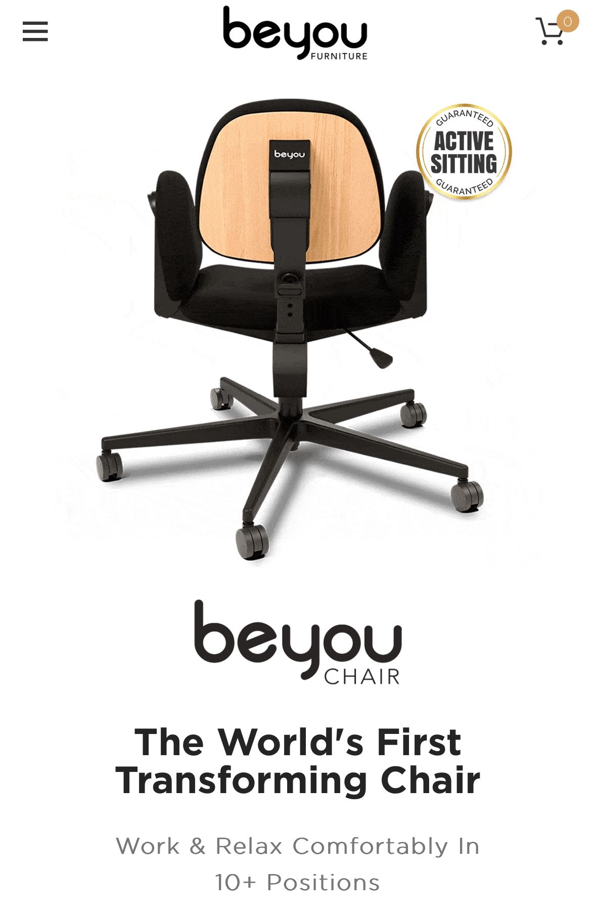 BeYou Chair Pro Alpha - Active Sitting Office Chair