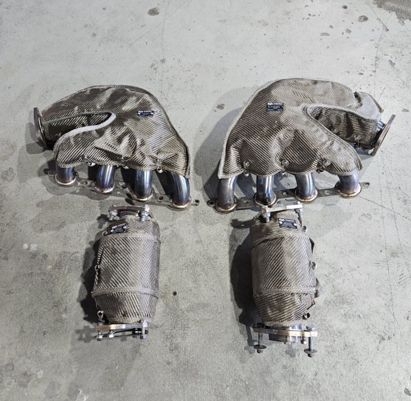 C8 Headers And Mid Pips