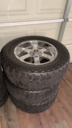3 Rims and Tires - 35x12.50 R20x9