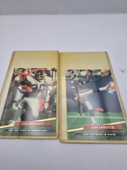 1992 Fleer Ultra Dave Meggett #284 Sean Landeta #281 NY Giants Football Lot