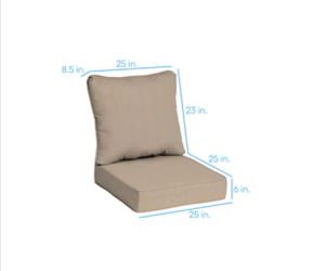 New set of 1 chairs cushion