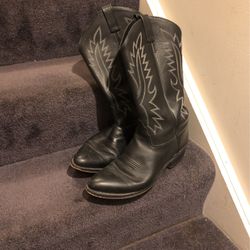 Old West Cowboy Boots Black