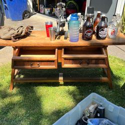 Hutch End Table And Hall Way Table 