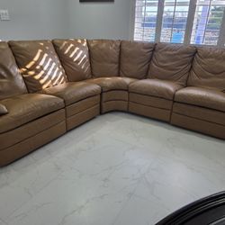 Sectional leather sofa