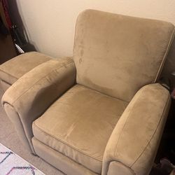 Chair And Storage Ottoman