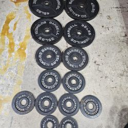 255lbs Olympic 2" weights Standard Barbell