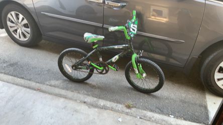 Kids BMX Bike Black and Green