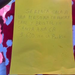 Se Renta Sala A 1 Persona