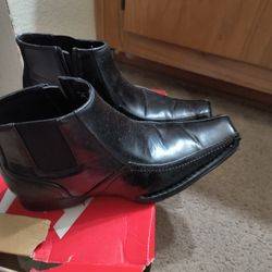 SM New York Men's Black Boots 9 1/5 