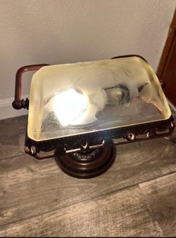 Vintage table lamp made of high-quality frosted glass