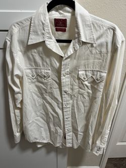 Lucky Brand Western Snap Button Shirt Medium