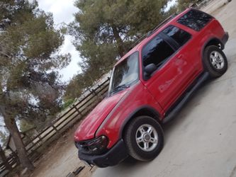 Red Ford Explorer SUV