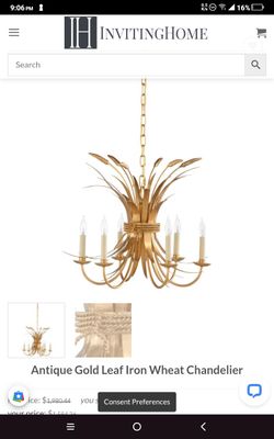 Sheaf Of Wheat Chandelier