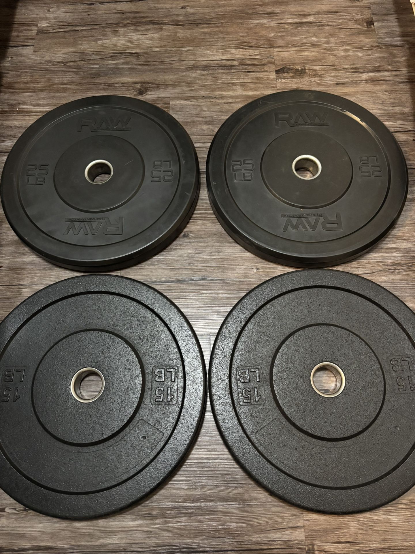 Bumper Weights 2x25 And 2x15 Lbs $80
