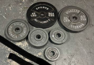 235lbs of plate weights