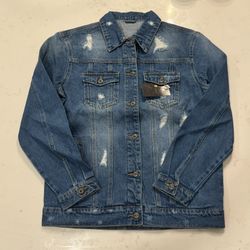 Denim Distressed Jacket