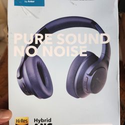 Soundcore Hi-res Audi, Anc , Bluetooth Headphones 