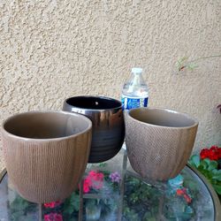 Ceramic 5"inches Pots $6 EACH or 3×$12