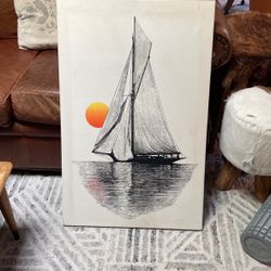 Boat Art Wall hanging 