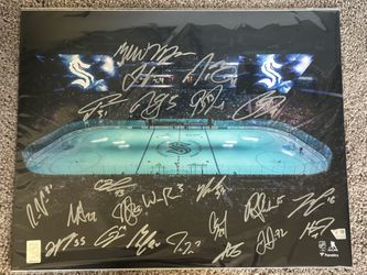 Autographed Kraken Opening Night Photo