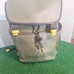 Coach Green Backpack
