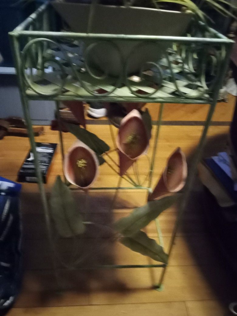 Real Touch Calla Lilies Artificial Flowers Arrange With A Metal Matching Stand