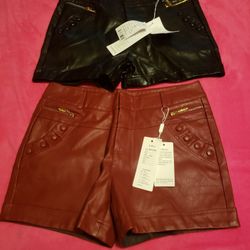 Woman's Leather Shorts Size 16 🆕