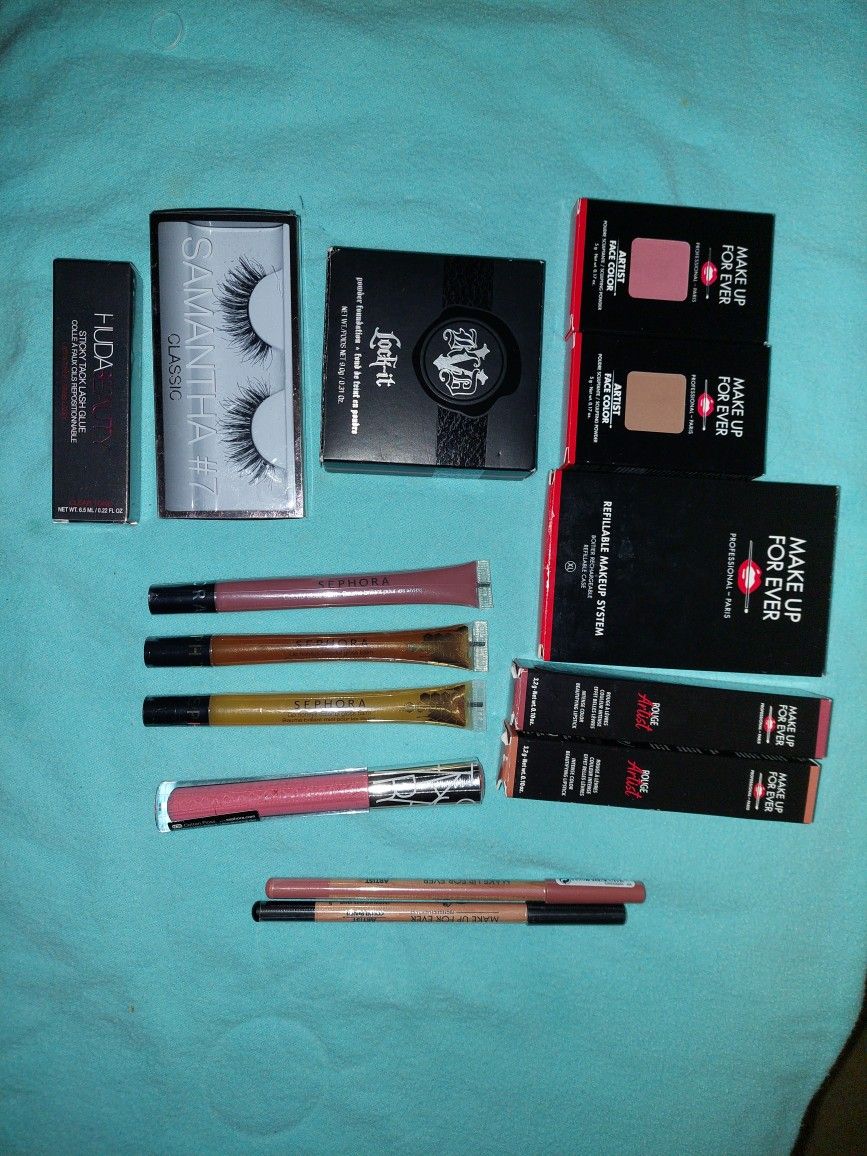 New*SEPHORA Make Up LOT. HUDA BEAUTY. MAKEUP4EVER. KATVON D