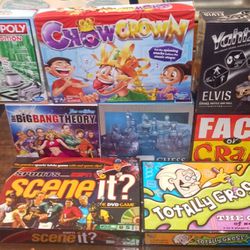 Lot Of 8 Fun Board Games