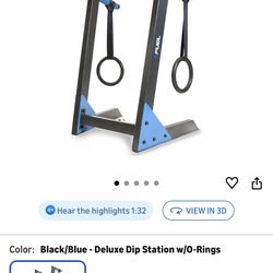 Black/Blue - Deluxe Dip Station w/O-Rings