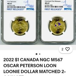 2022 ROYAL CANADIAN MINT. OSCAR PETERSON Queen Elizabeth With VD Error