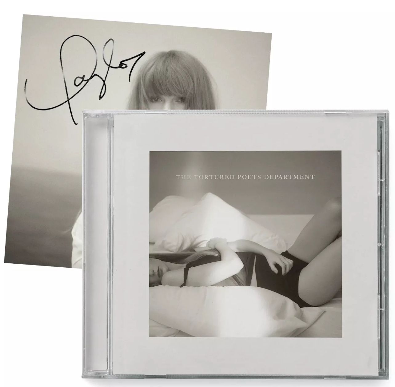 The Tortured Poets Department CD + Bonus Track "The Manuscript" with Hand Signed Photo