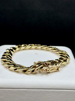 14k Solid Gold Miami Cubana 