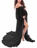 Maternity Dress Soft Stretchy Pregnancy Gown Photo