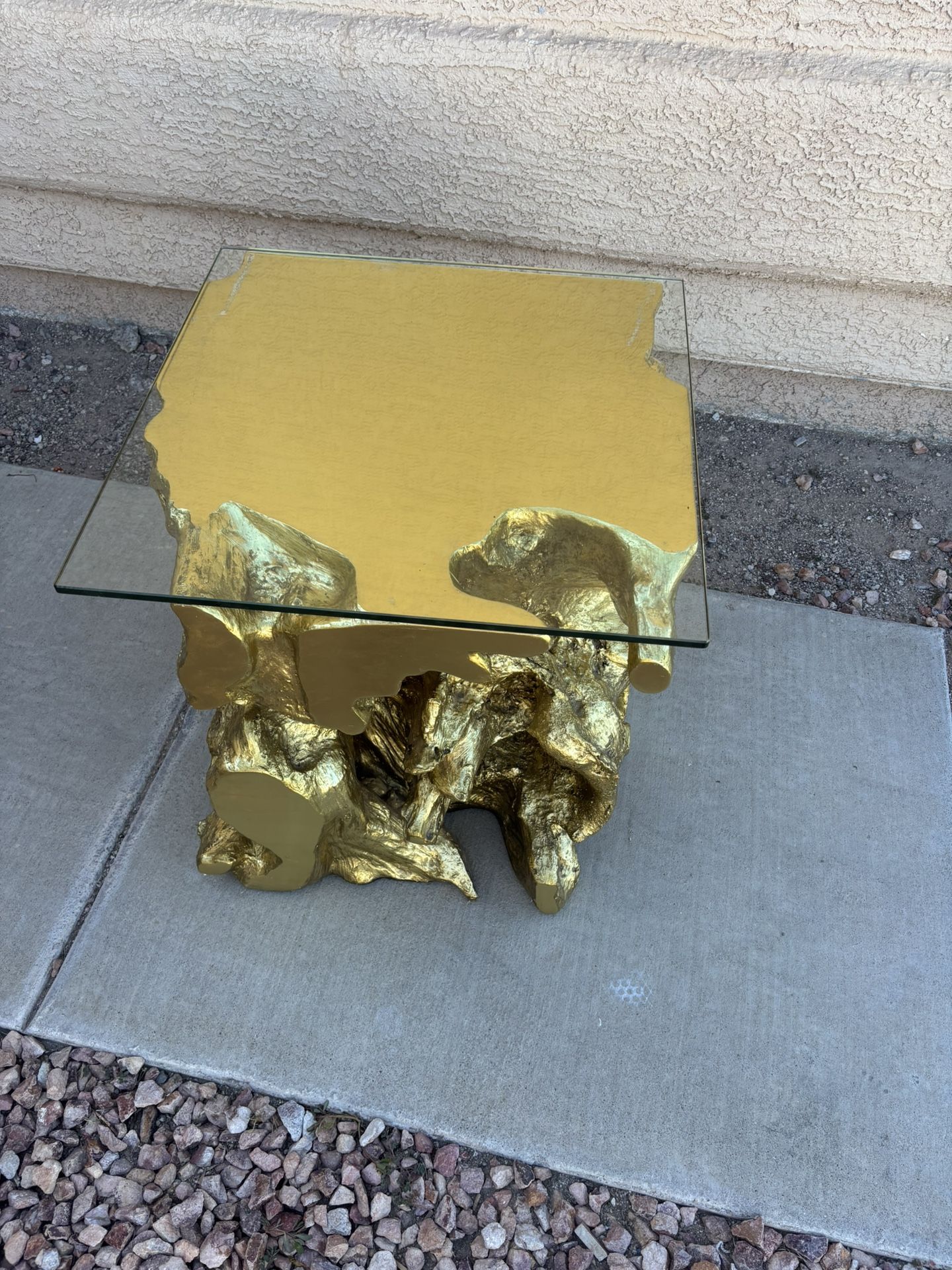 Gold/root End Table Luxury Item
