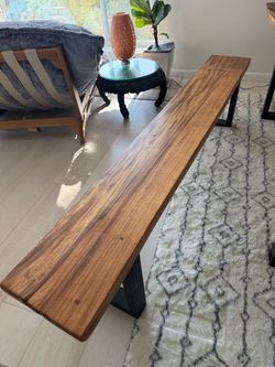 Monkeypod Live Edge Bench