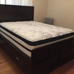 BED FRAME AND MATTRESS