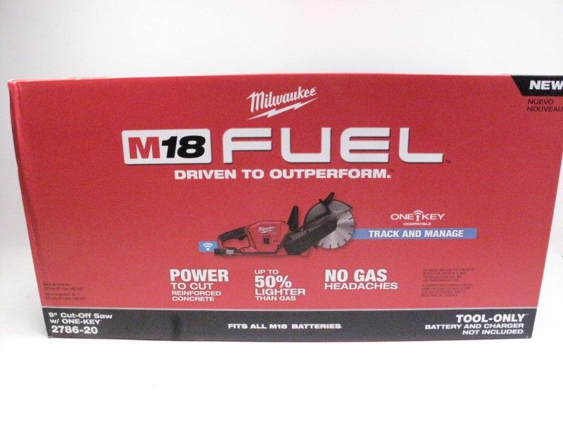 Milwaukee 9in Cut Off Saw & 5.0ah Battery (Brand New in Box)