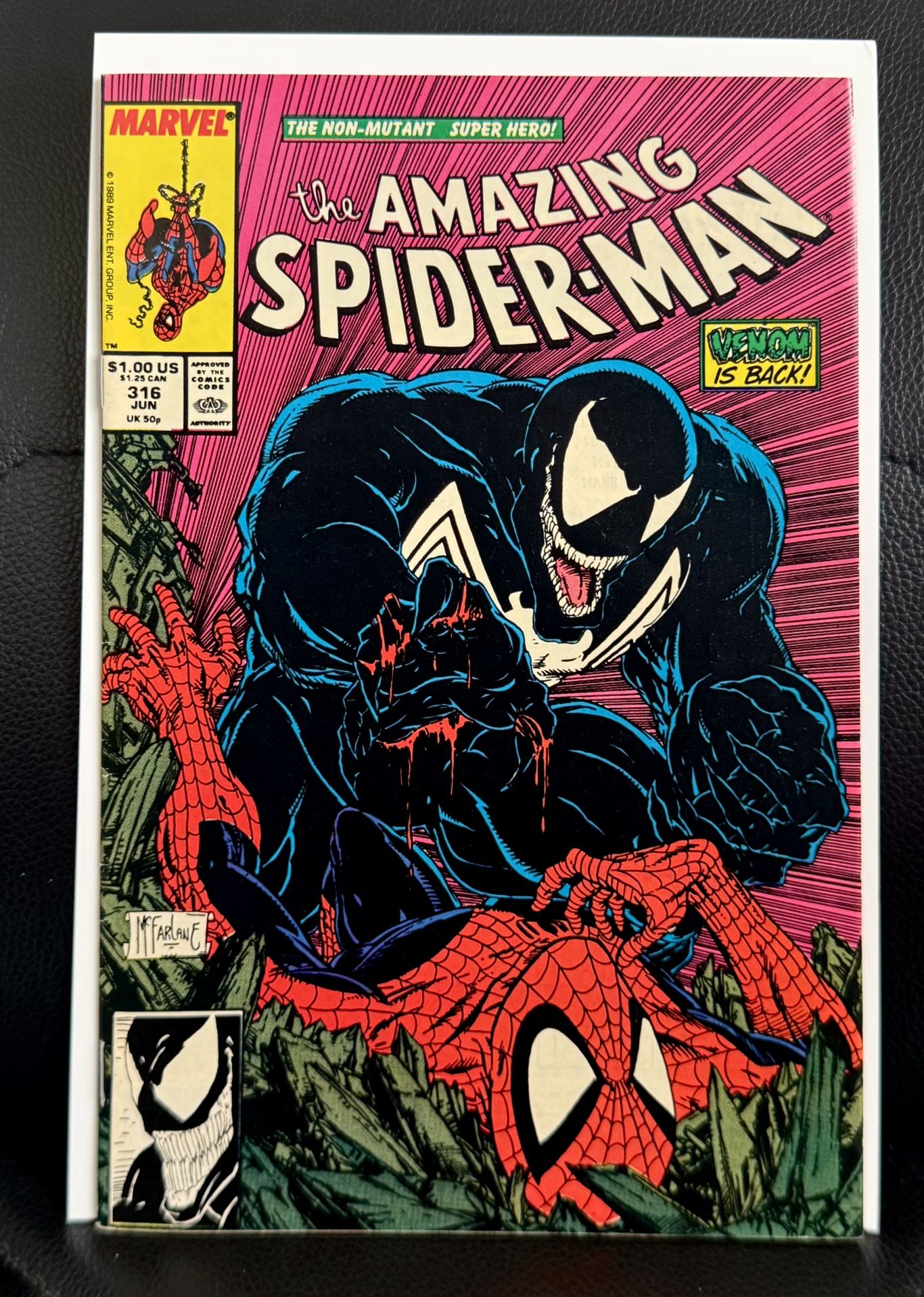 AMAZING SPIDER-MAN 316 TODD MCFARLANE COVER 1ST VENOM COVER
