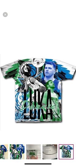 NWT ALL OVER PRINT LUKA DONCIC AOP MENS SIZE XL HEAVY SOFT CUT & SEW COTTON RARE